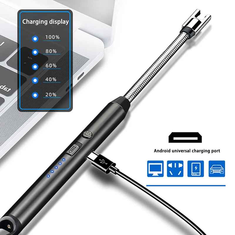 Kitchen Lighter USB Rechargeable Lighter - Safety with no flame Windproof