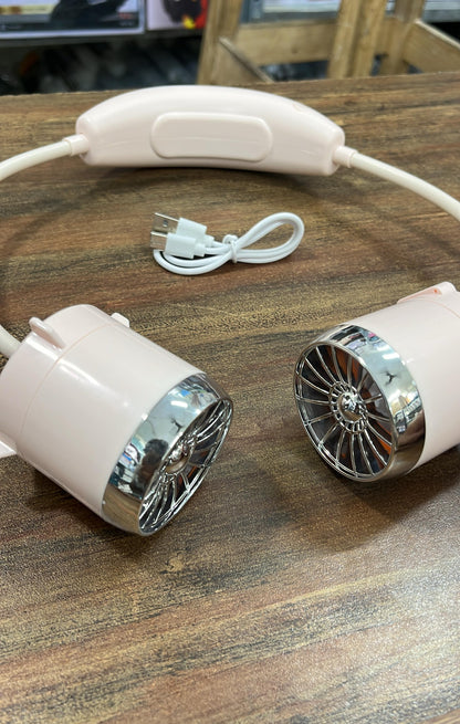 Portable Neck Hanging Mini Cooling Fan – Hands-Free Wearable Air Conditioner (360° Cooling Fan)