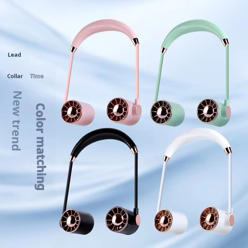 Portable Neck Hanging Mini Cooling Fan – Hands-Free Wearable Air Conditioner (360° Cooling Fan)