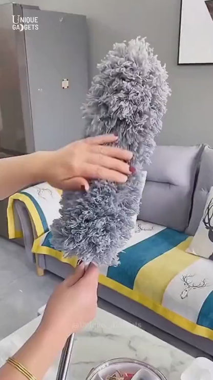 Micro fiber duster for car with extendable stick