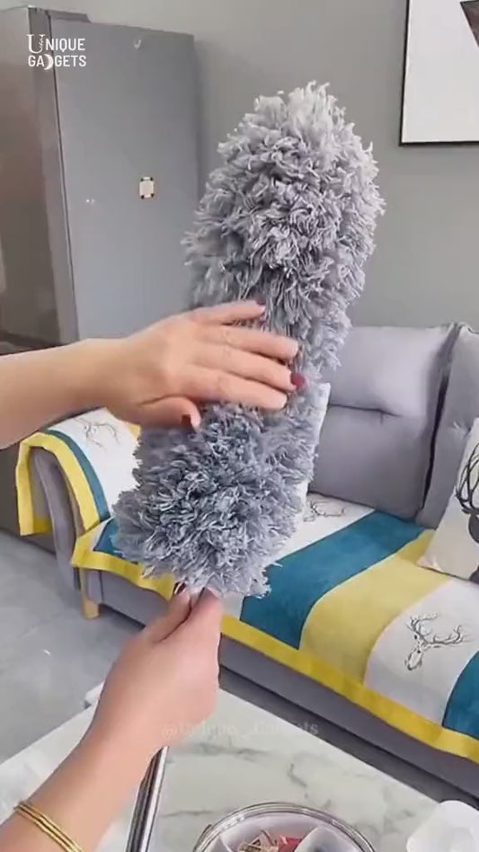 Micro fiber duster for car with extendable stick